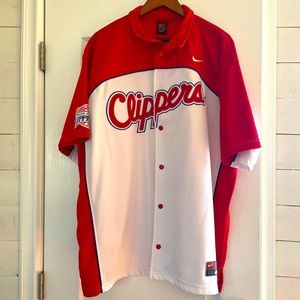 La Clippers Warm Up shirt with snaps